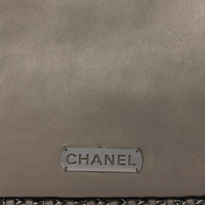Chanel Lambskin Chain Hobo Grey 7 of 13