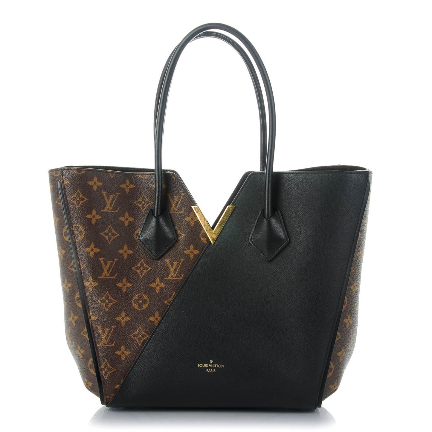 Calfskin Monogram Kimono Tote Black