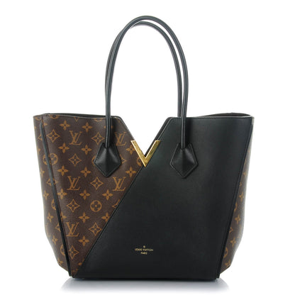 Louis Vuitton Calfskin Monogram Kimono Tote Black 1 of 7