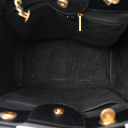 Chanel Caviar Small Studded Deauville Tote Black 5 of 12