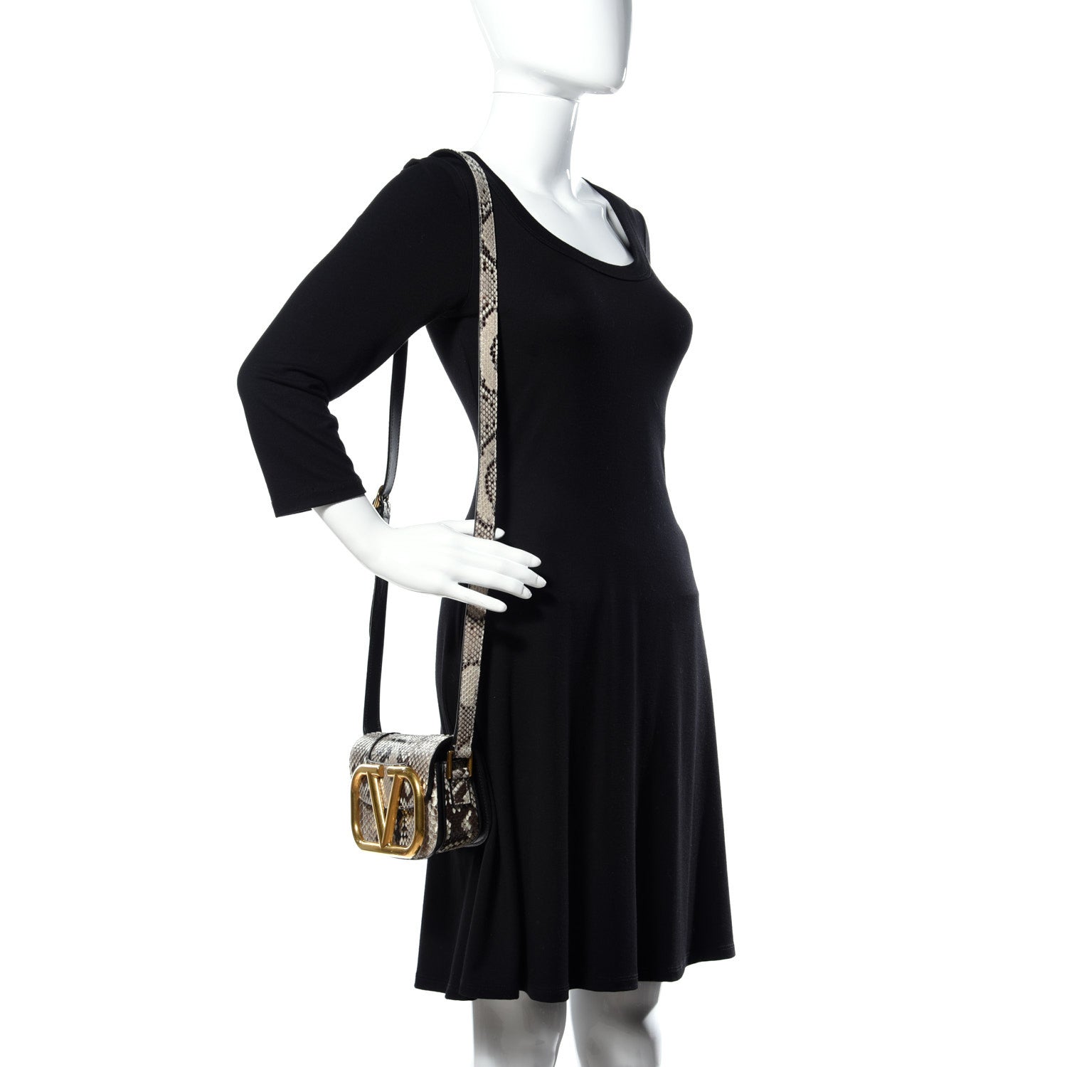 Valentino Garavani Snakeskin Small Supervee Crossbody Bag 2 of 9