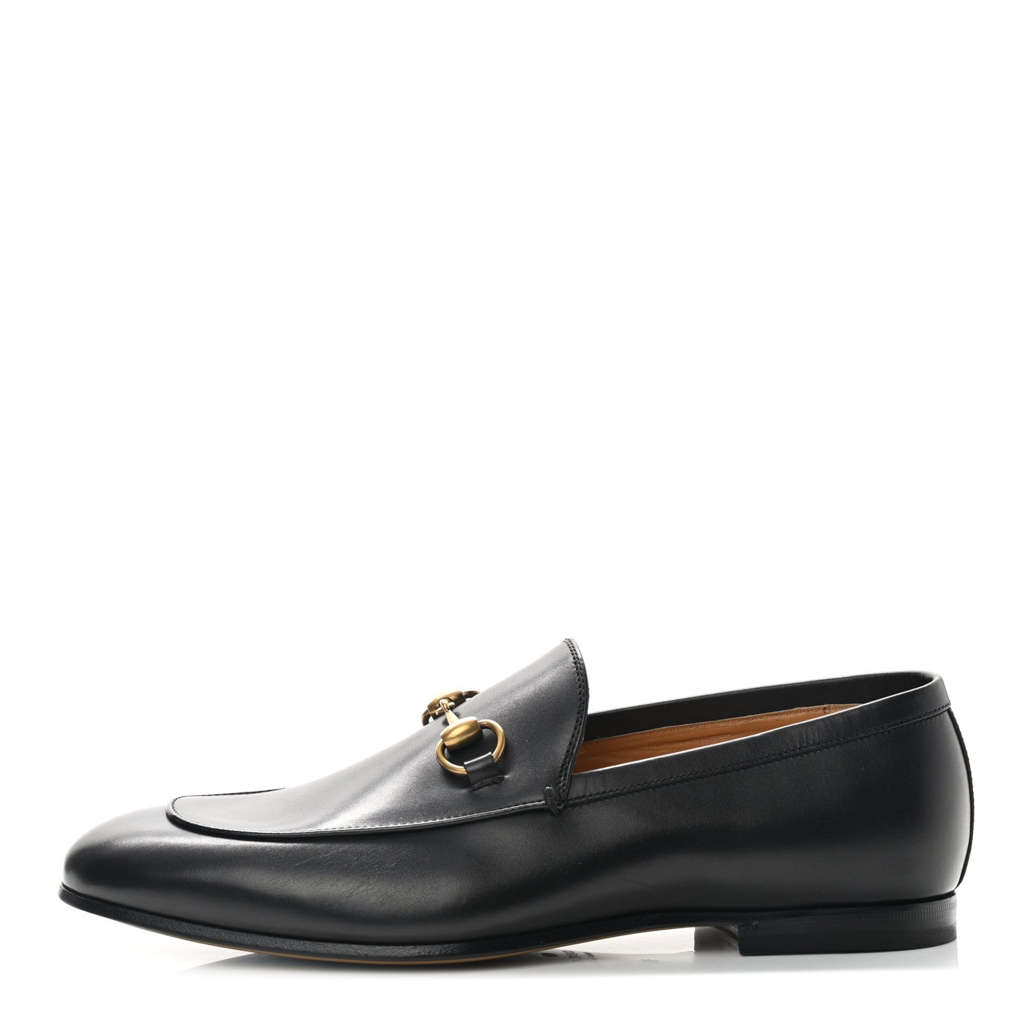 Gucci Calfskin Horsebit Mens Jordaan Loafers 8 Black 1 of 8