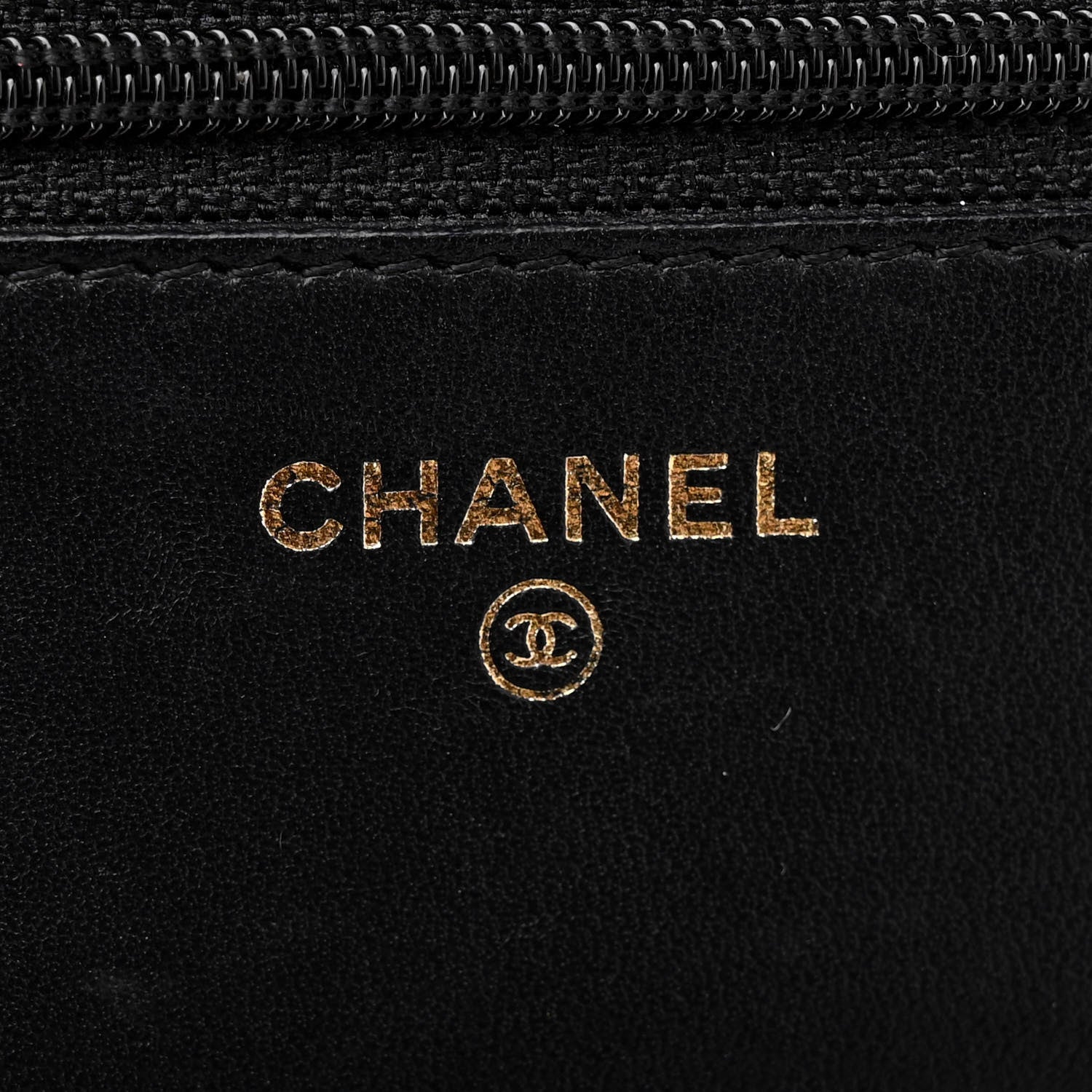 Chanel Lambskin Quilted Wallet On Chain WOC Black 6 of 15