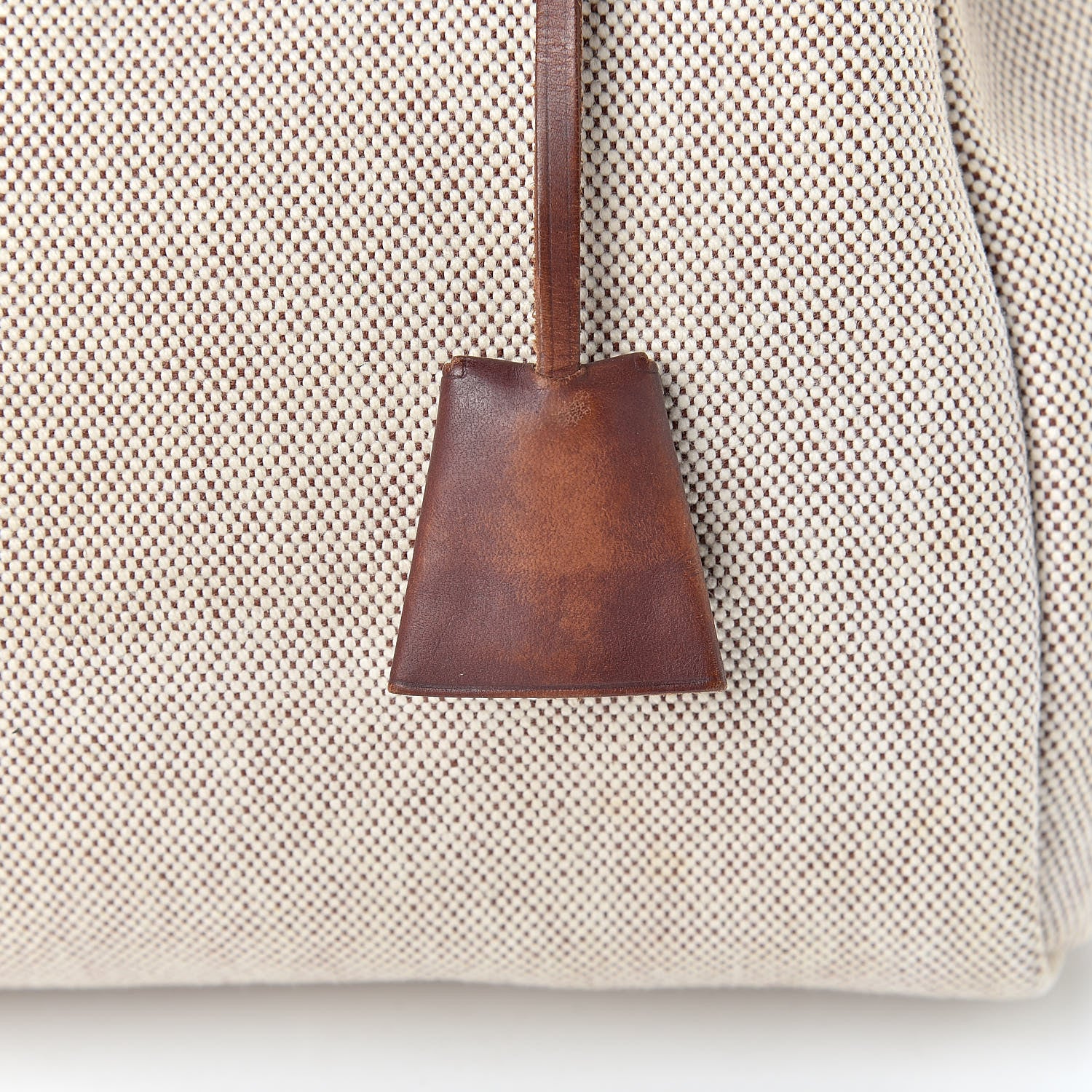 Hermes Toile Vache Calfskin Herbag 30 PM Natural 17 of 18