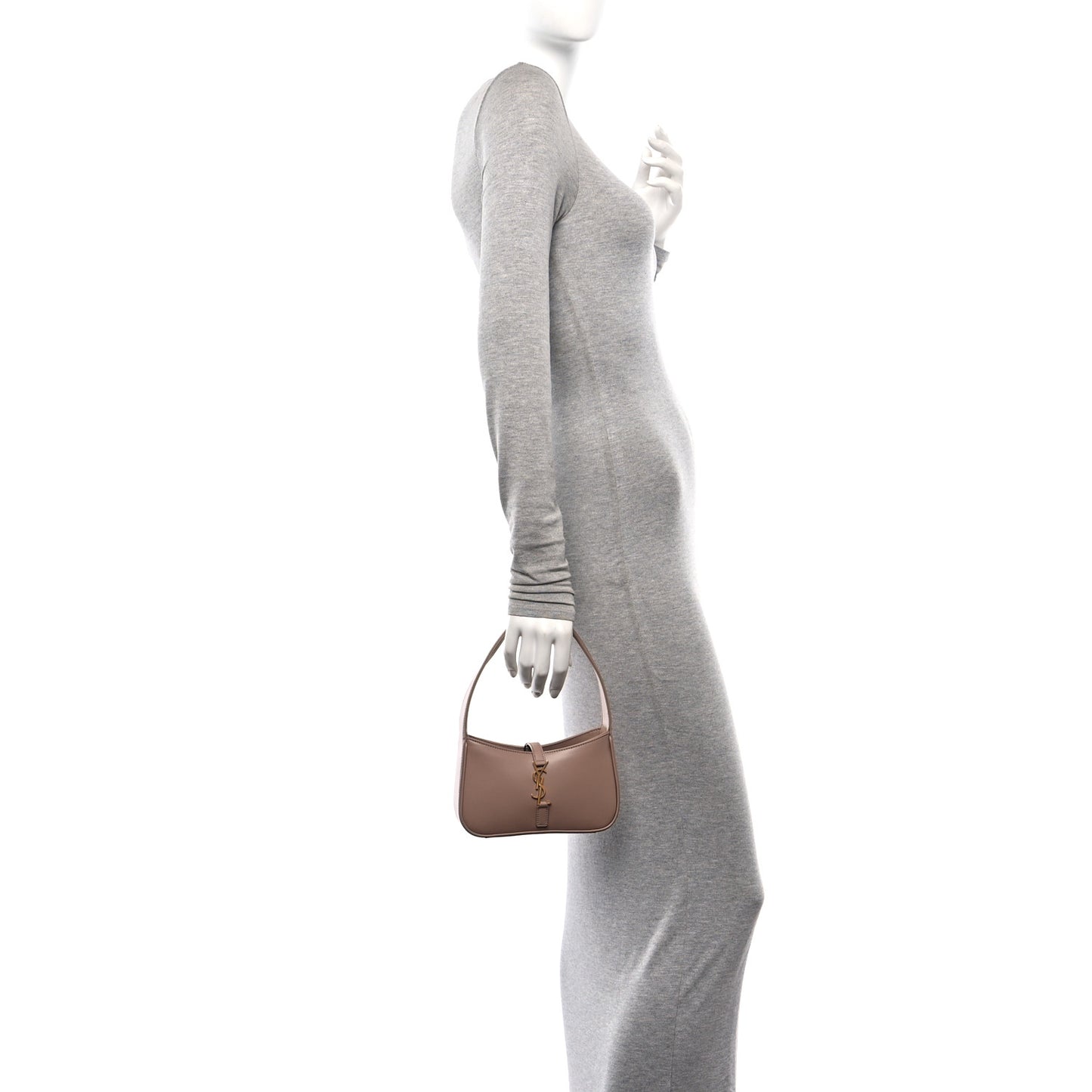 Smooth Calfskin Le 5 A 7 Mini Hobo Rosy Sand