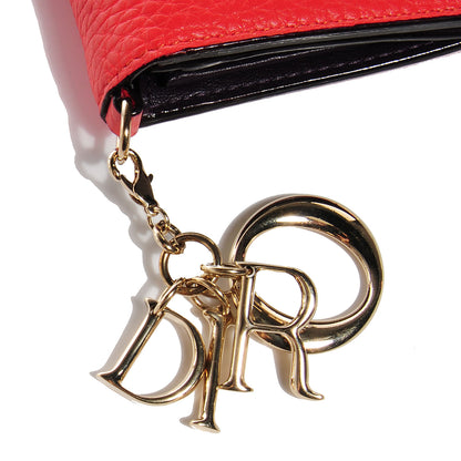 Christian Dior Bullcalf Diorissimo Wallet Orange Purple 5 of 8
