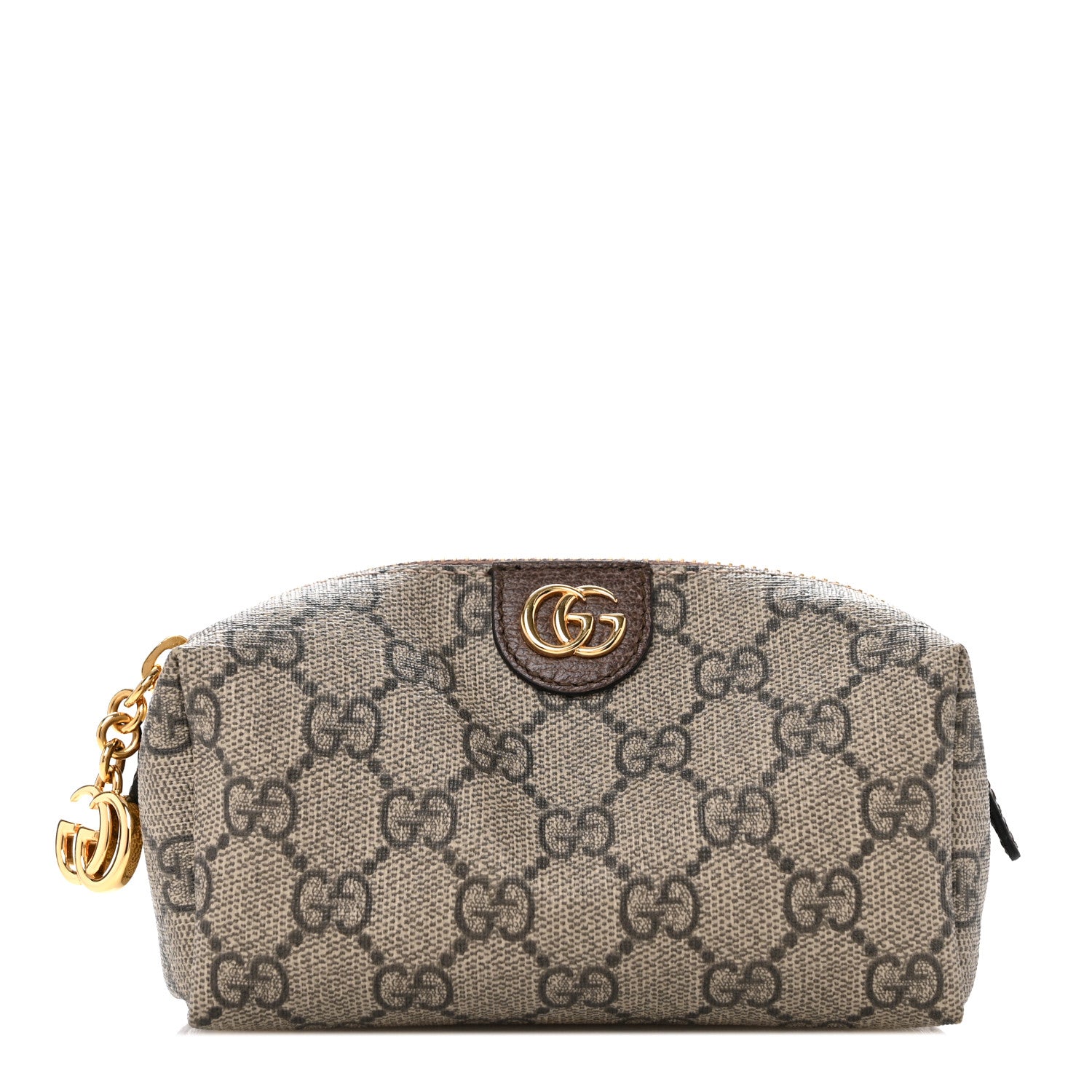 Gucci Soft GG Supreme Monogram Calfskin Small Ophidia Cosmetic Case Beige Ebony New Acero 1 of 7