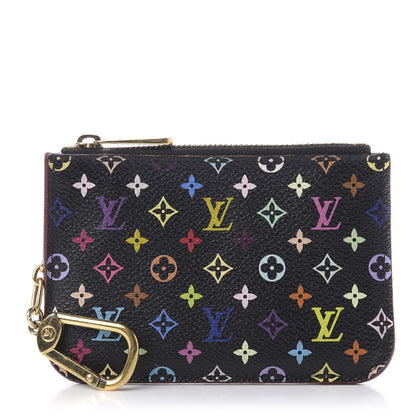 Louis Vuitton Monogram Multicolor Key Pouch Black Grenade 1 of 8