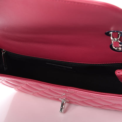 Chanel Patent Quilted Large Coco Shine Flap Pink 5 of 7