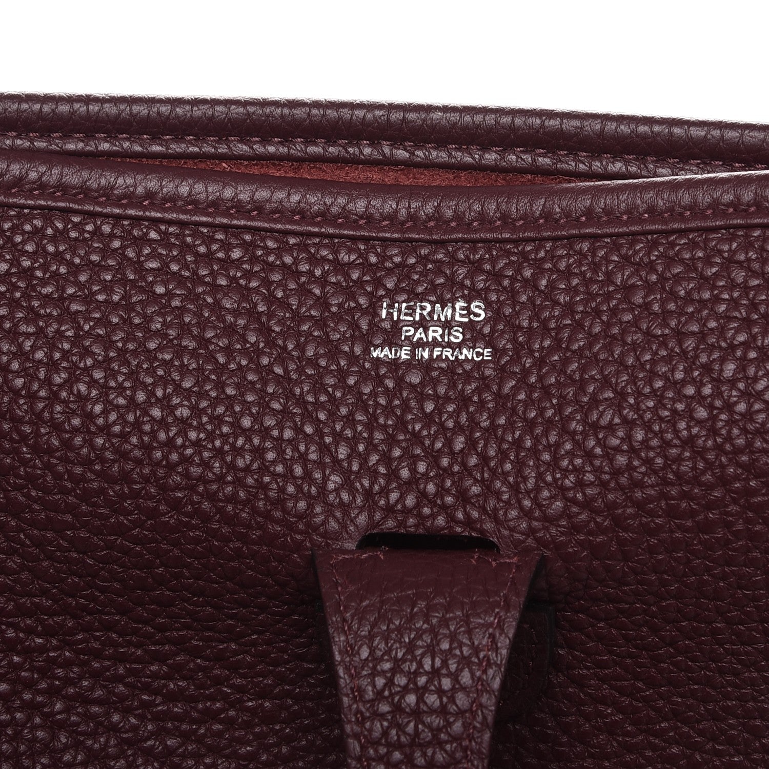 Hermes Taurillon Clemence Evelyne III PM Bordeaux 5 of 8