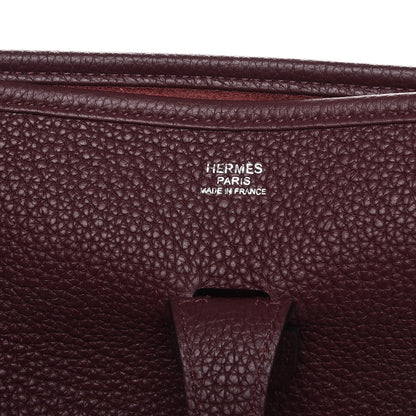 Hermes Taurillon Clemence Evelyne III PM Bordeaux 5 of 8