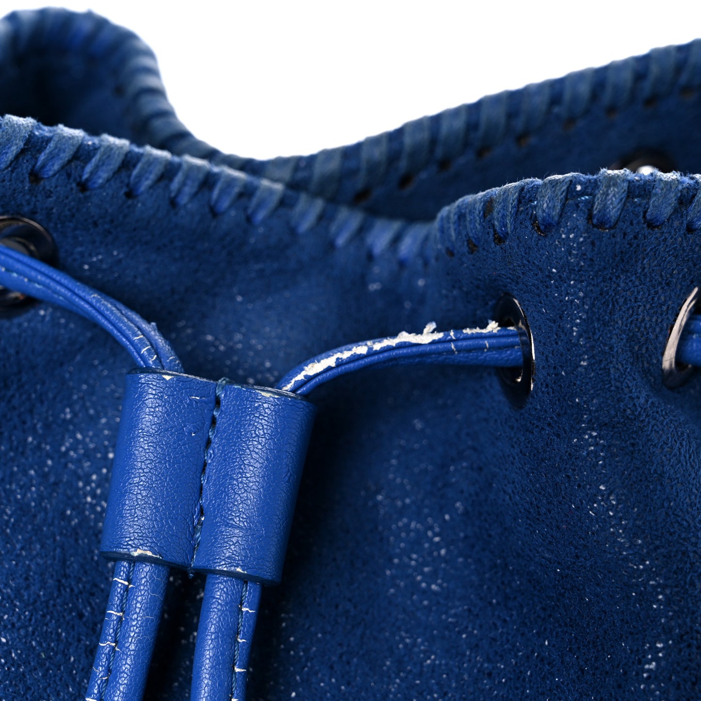 Shaggy Deer Small Falabella Bucket Bag Cornflower