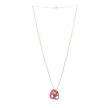 Hermes Swift O'Maillon Pendant Necklace Rose Azalee 3 of 5
