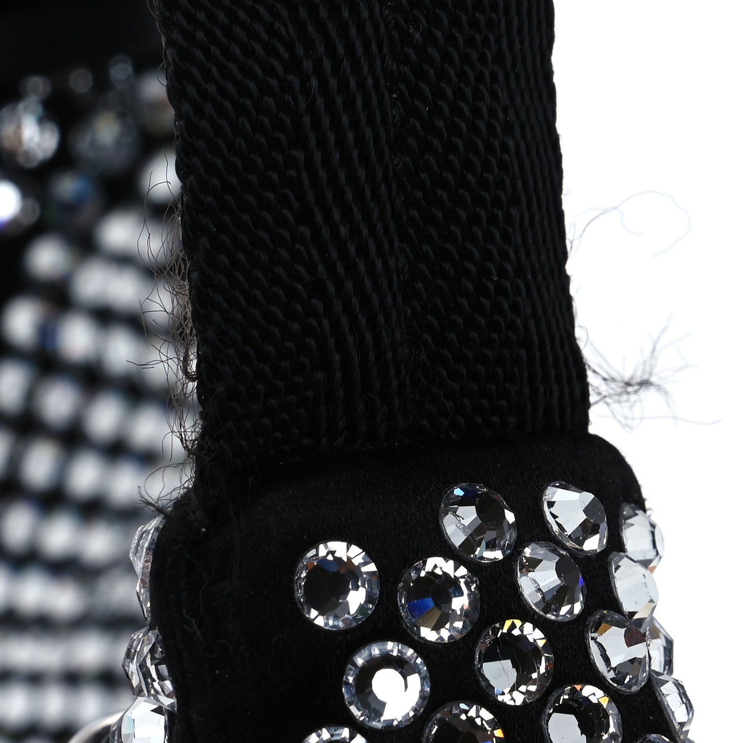 Satin Crystal Mini Re-Edition 2000 Bag Cristal