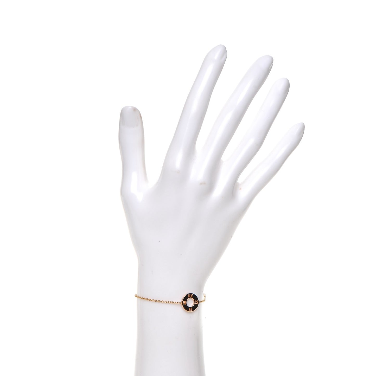 18K Rose Gold Diamond Atlas Pierced Bracelet