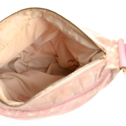 Chanel Nylon Travel Ligne Hobo Pink 5 of 14