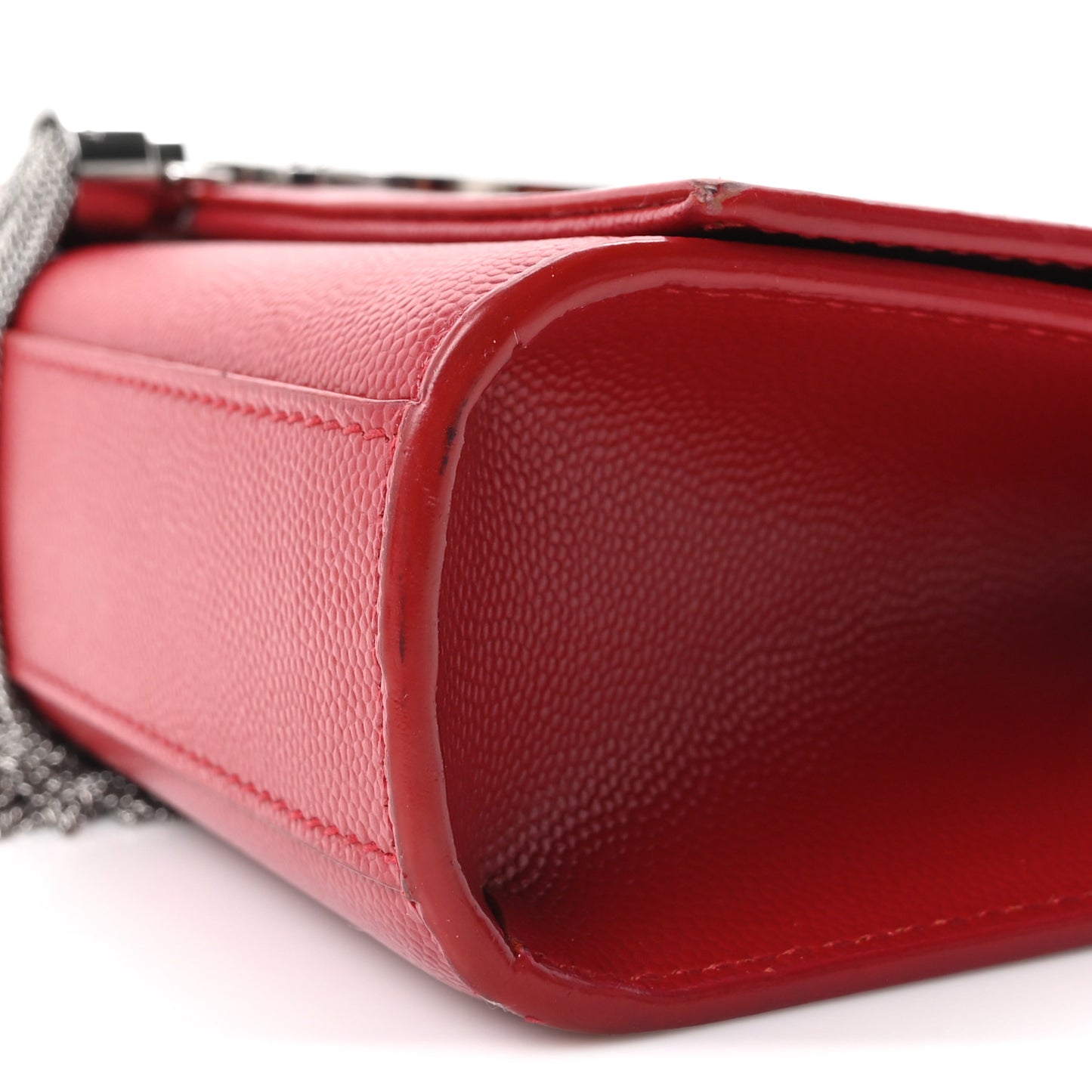 Grain De Poudre Medium Classic Monogram Kate Tassel Satchel Rouge Eros