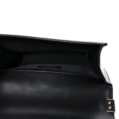 Chanel Lambskin Chevron Quilted Medium Boy Flap Black 5 of 17