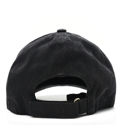 Gucci Monogram Textured Dollar Calfskin Zeno Baseball Hat XL Black 5 of 10
