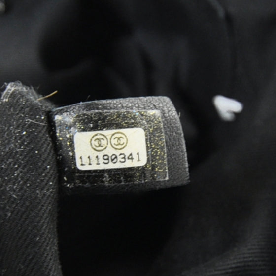 Caviar Small Diamond Stitch Tote Black