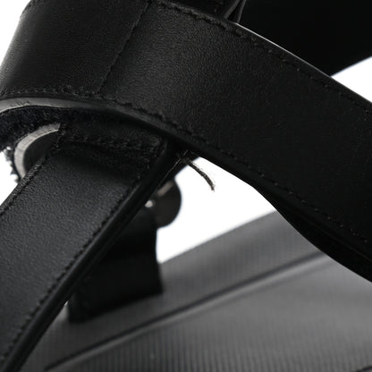Hermes Calfskin Womens Enid Sandals 35 Black 11 of 12