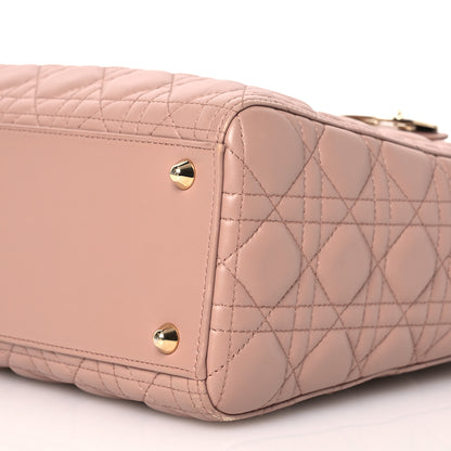 Christian Dior Lambskin Cannage Large Lady Dior Beige 10 of 17