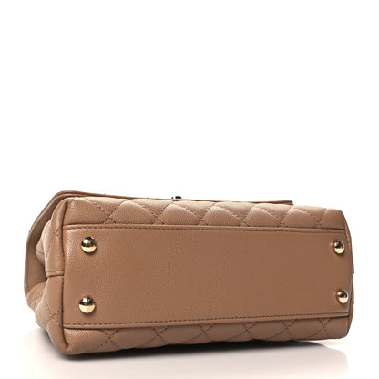 Chanel Caviar Quilted Mini Coco Handle Flap Brown 4 of 10