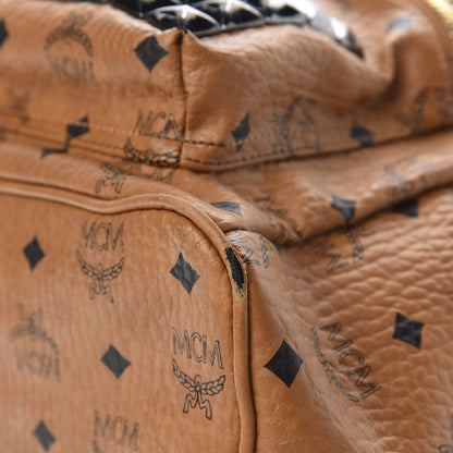MCM Visetos Studded Medium Stark M Backpack Cognac 7 of 12