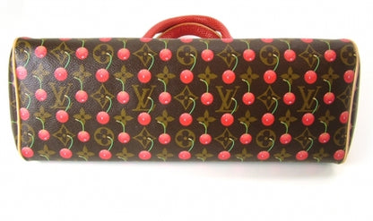 Louis Vuitton Monogram Cerises Lizard Sac Fermoir GM 5 of 9