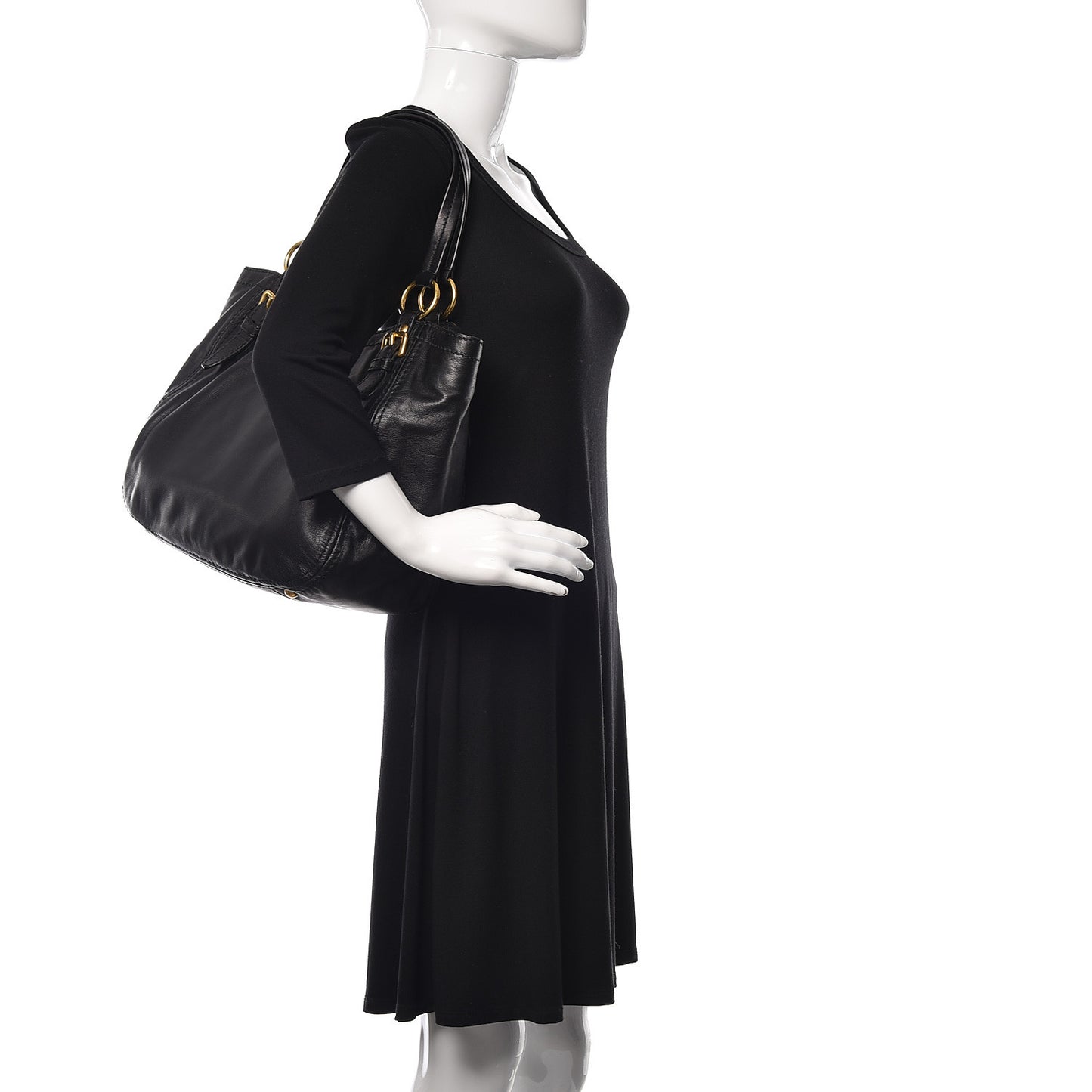 Soft Calf Tote Black