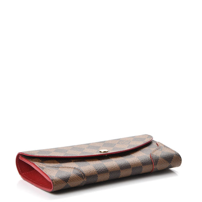 Louis Vuitton Damier Ebene Caissa Wallet Cherry 4 of 9