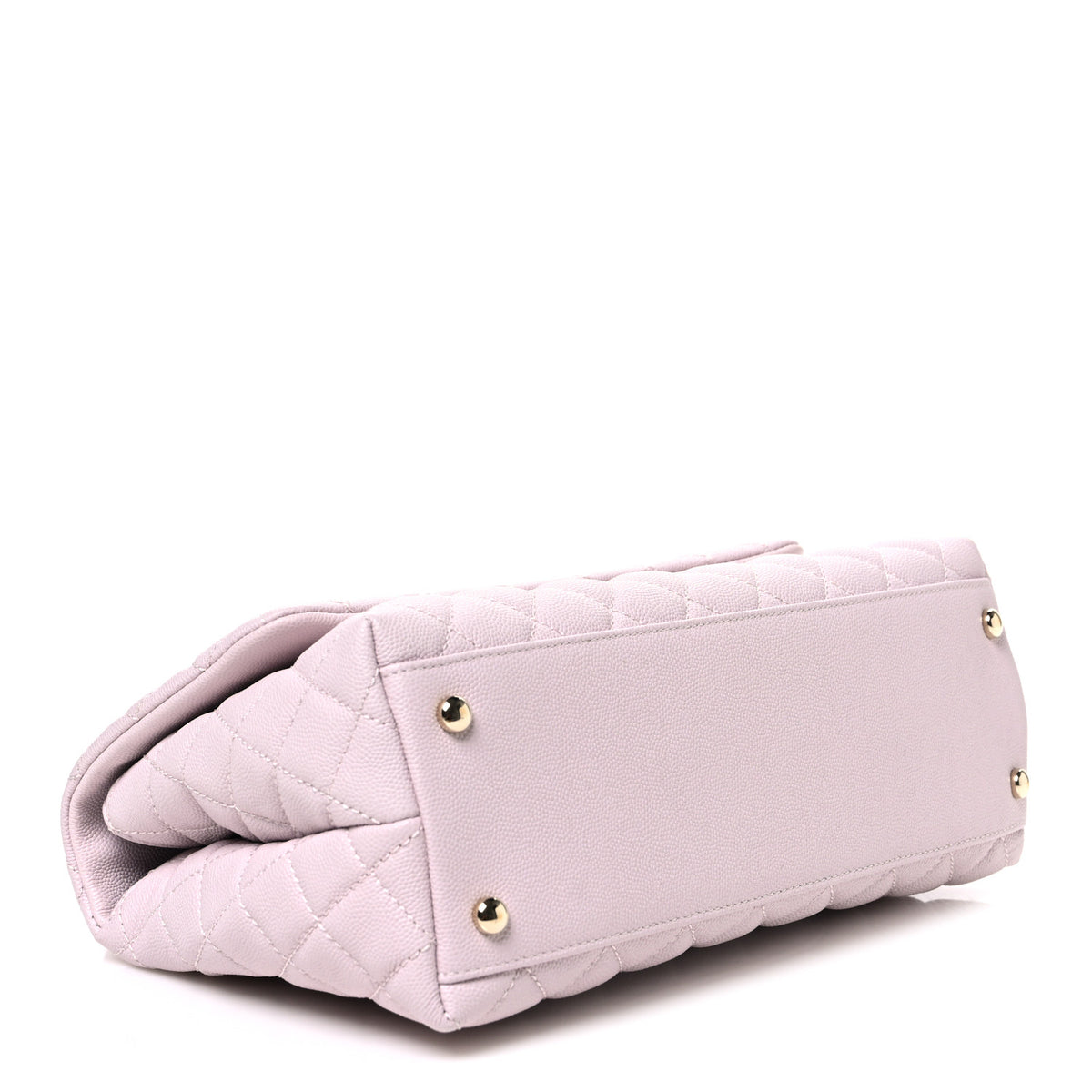 Caviar Quilted Small Coco Handle Flap Lilas Lilac