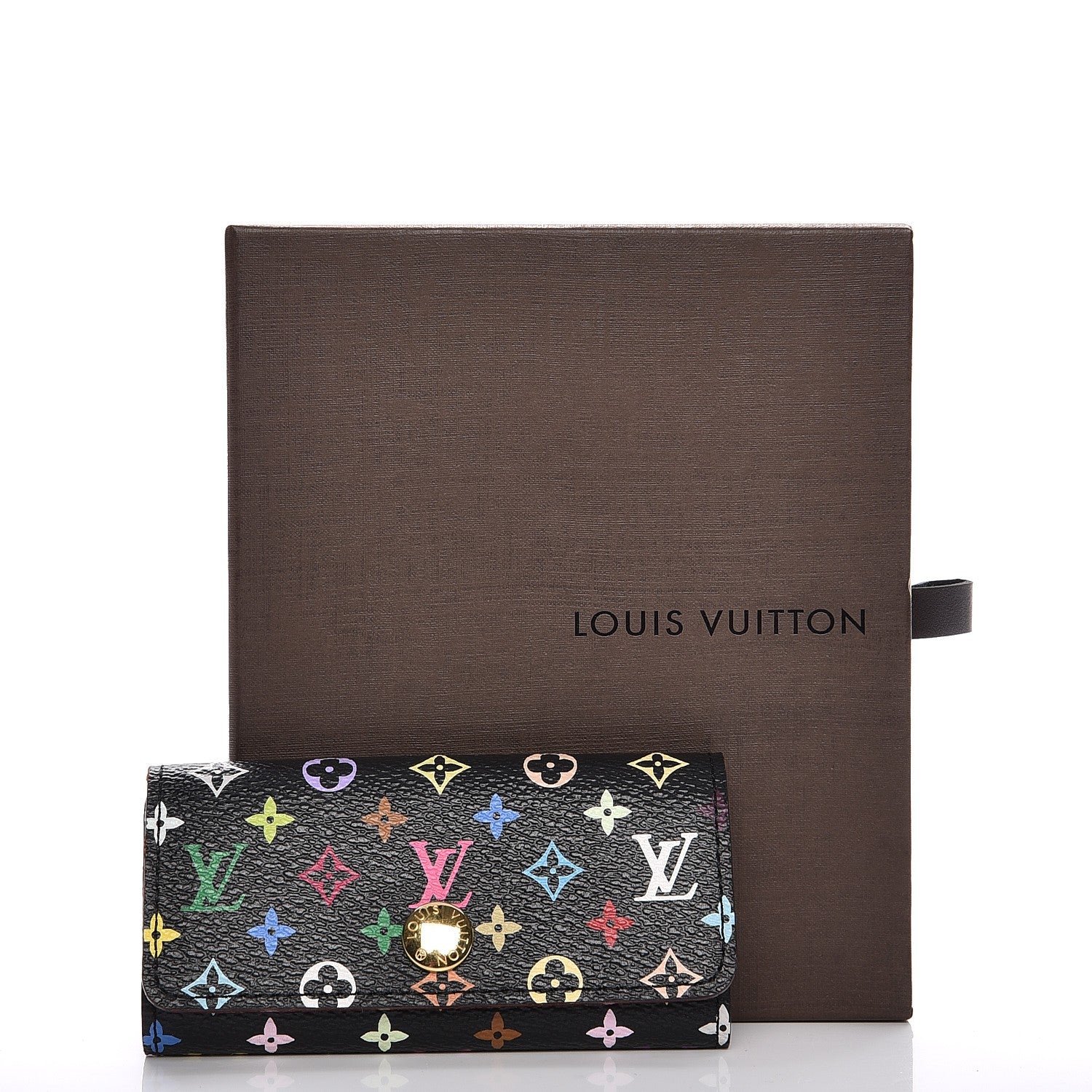 Louis Vuitton Monogram Multicolor Multicles 4 Key Holder Black Grenade 7 of 7