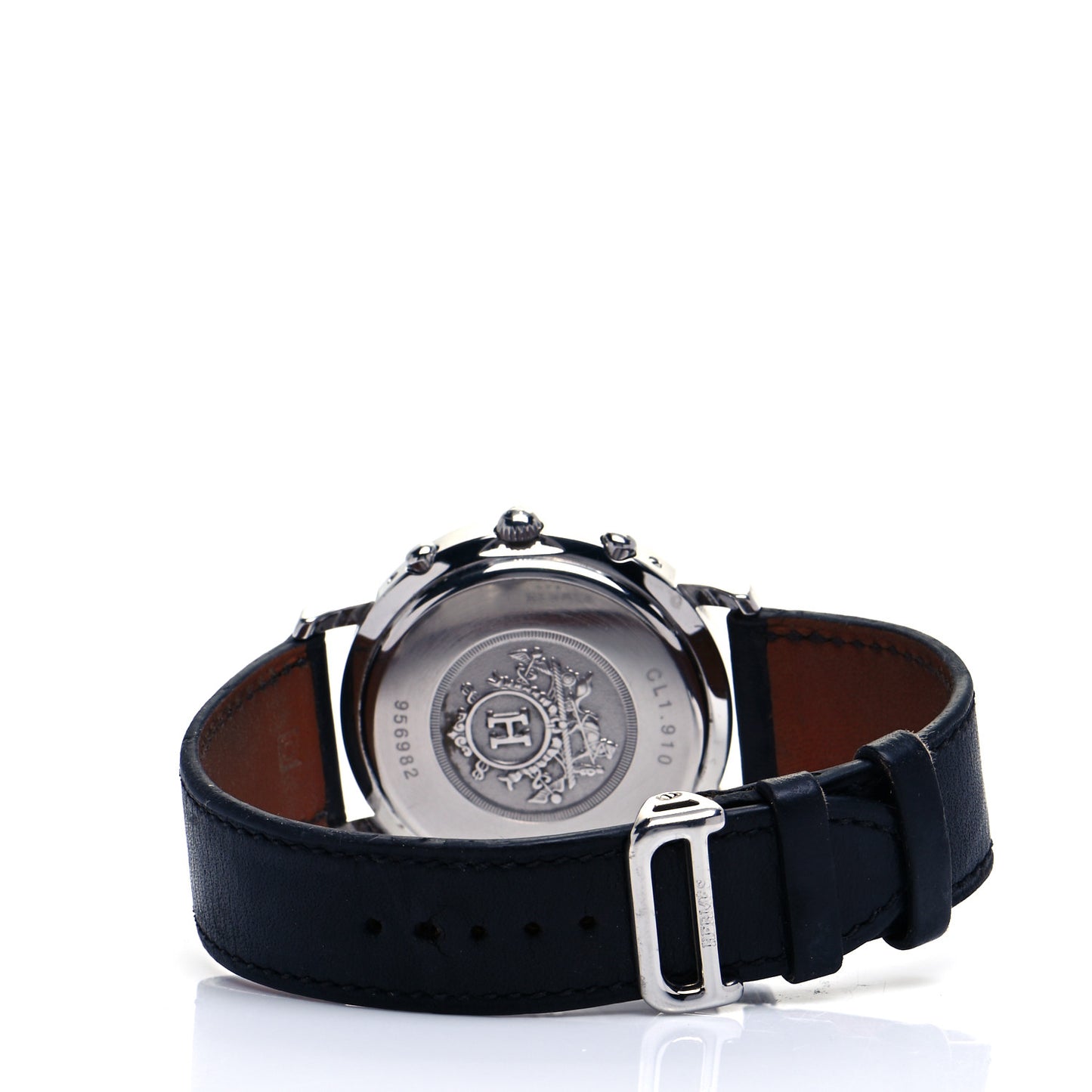 Stainless Steel Barenia 40mm Clipper Chronograph Quartz Watch Noir