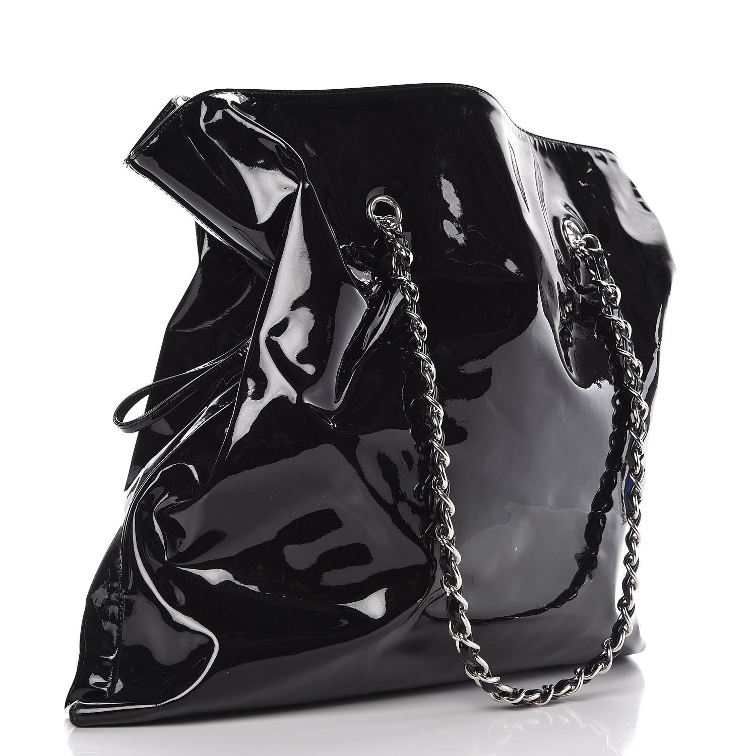 Chanel Patent Crystal Strass Bonbons Tote Black 3 of 11