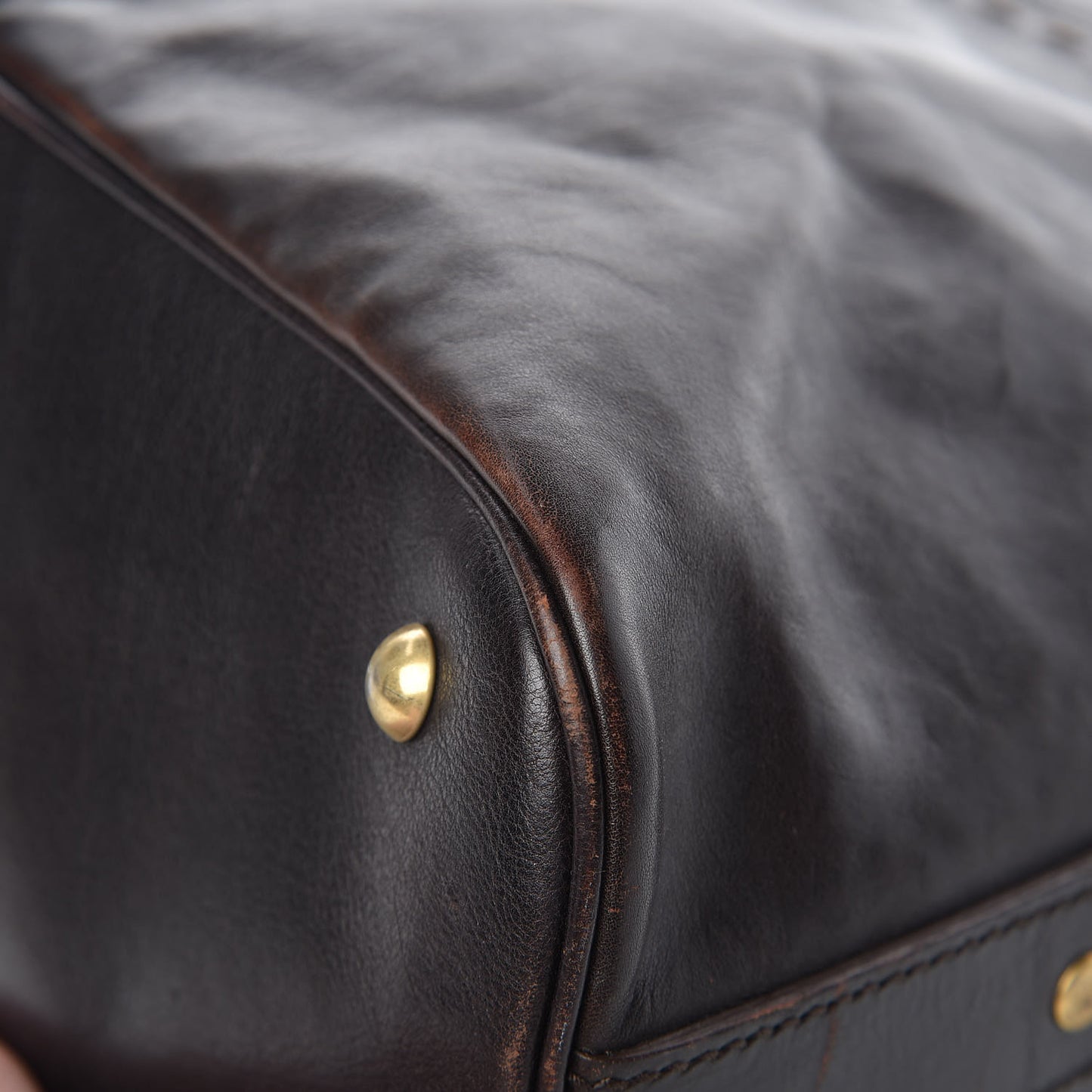 Calfskin Large Muse Dark Brown