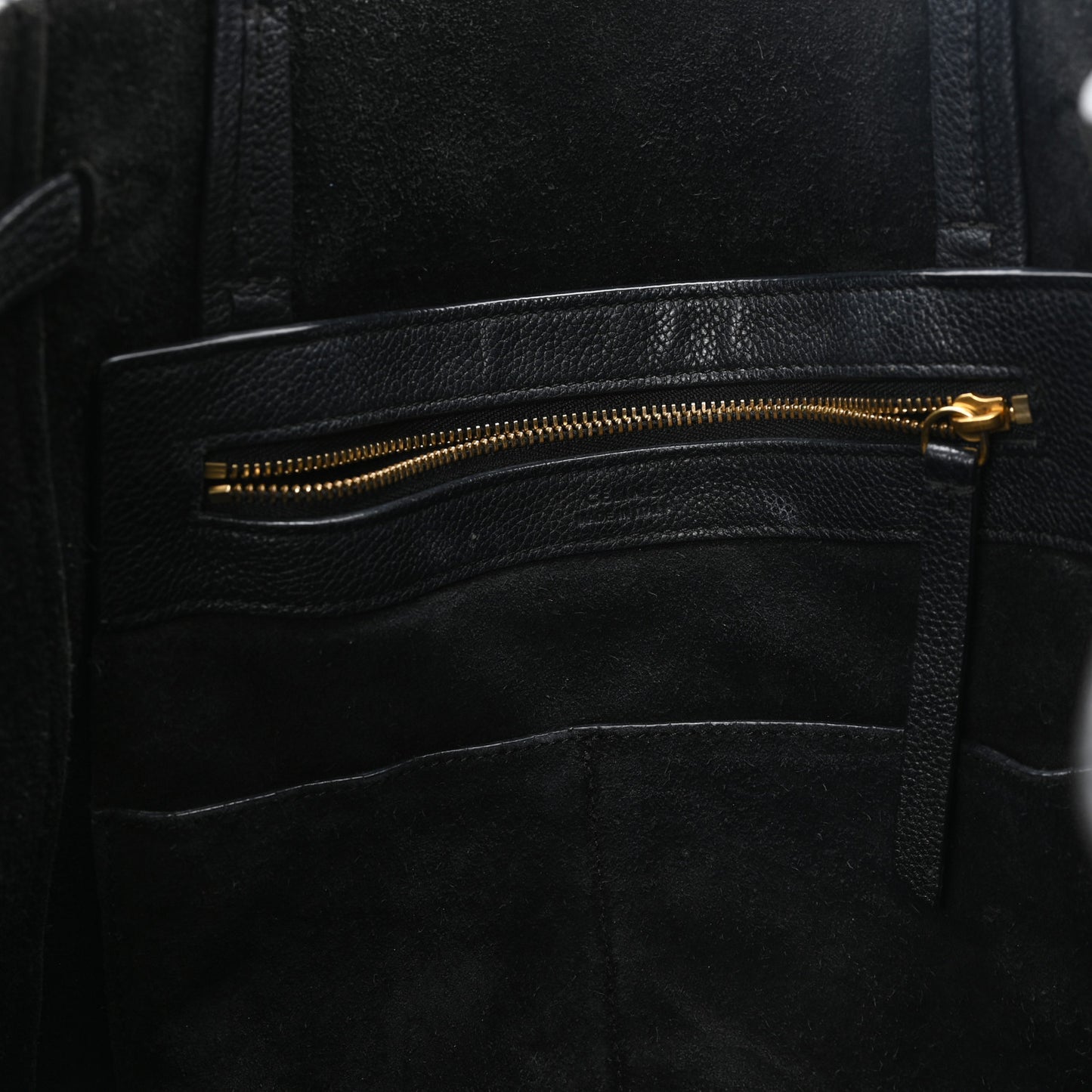 Soft Grained Calfskin Small Belt Cabas Phantom Black