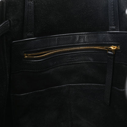Celine Soft Grained Calfskin Small Belt Cabas Phantom Black 6 of 11