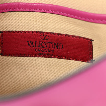 Valentino Garavani Vitello Small Rockstud Flip Lock Crossbody Bag Fuxia 6 of 14