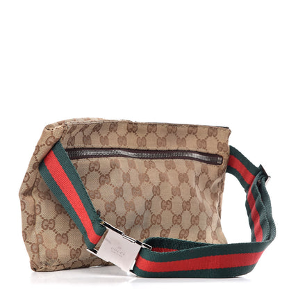Gucci Monogram Web Belt Bag Dark Brown 3 of 8