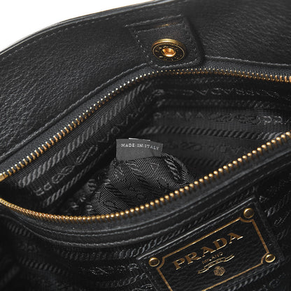 Prada Vitello Daino Tote Nero Black 8 of 8
