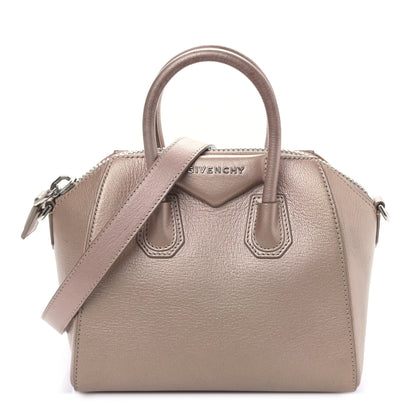 Givenchy Metallic Sugar Goatskin Mini Antigona Light Pink 1 of 9