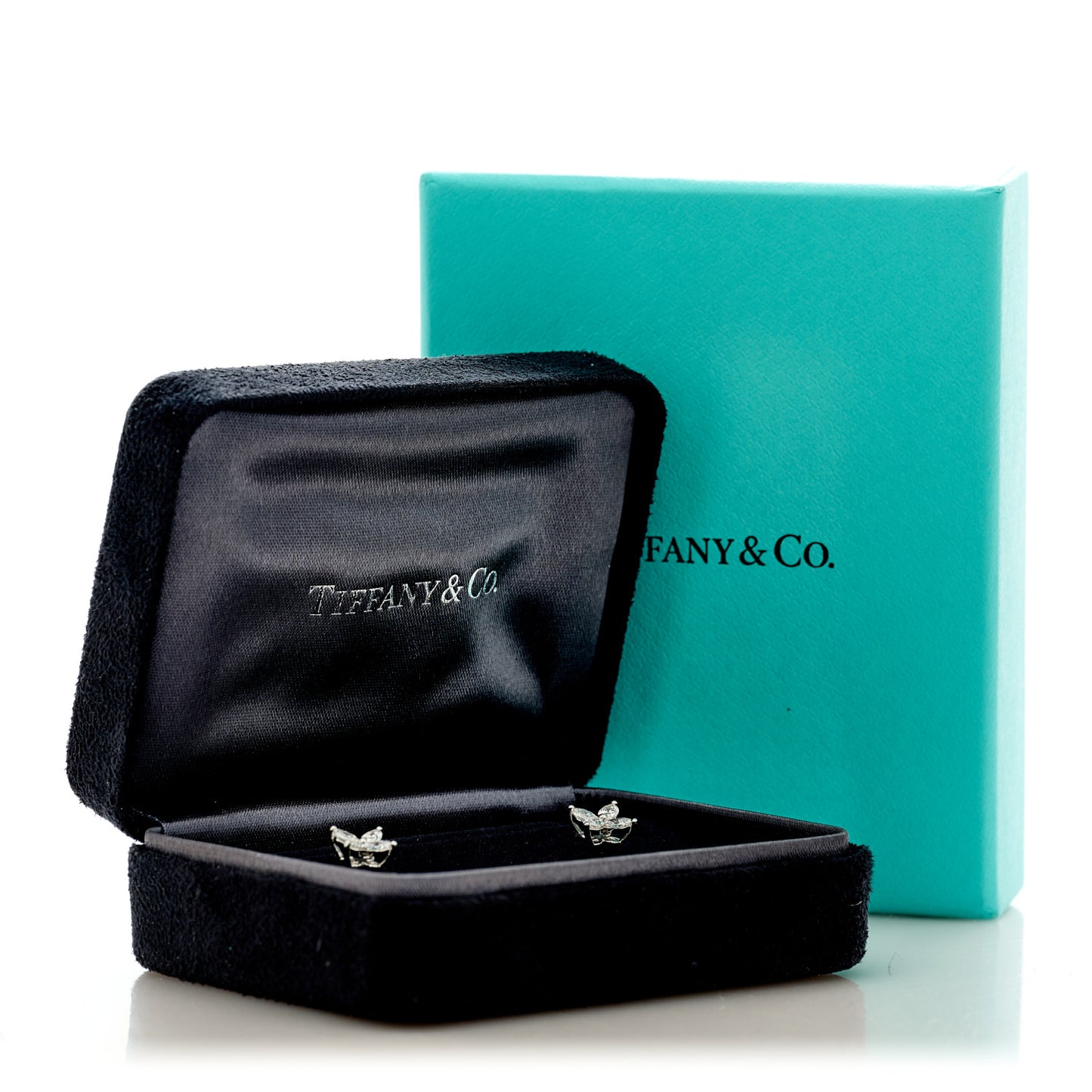 Platinum Diamond .64ct Small Victoria Earrings