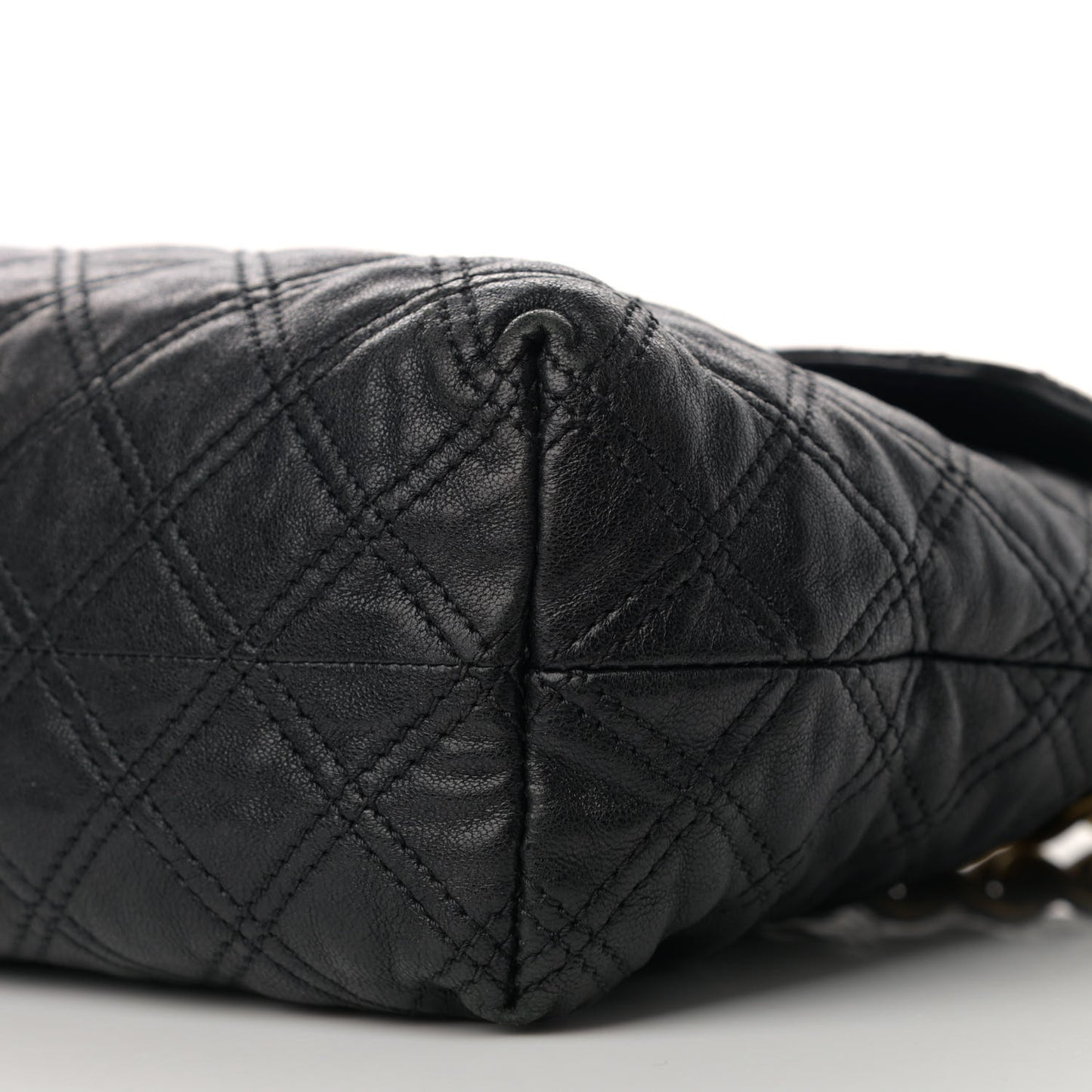 Lambskin Quilted The XL Single Flap Black