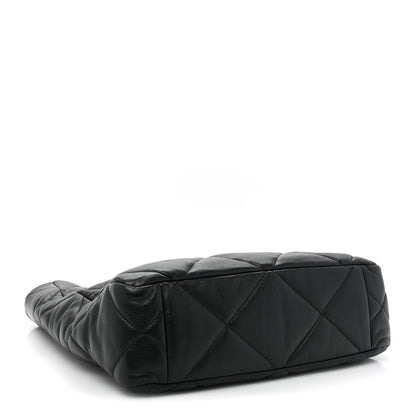 Chanel Lambskin Quilted Chanel 19 Shopping Bag Black 4 of 13
