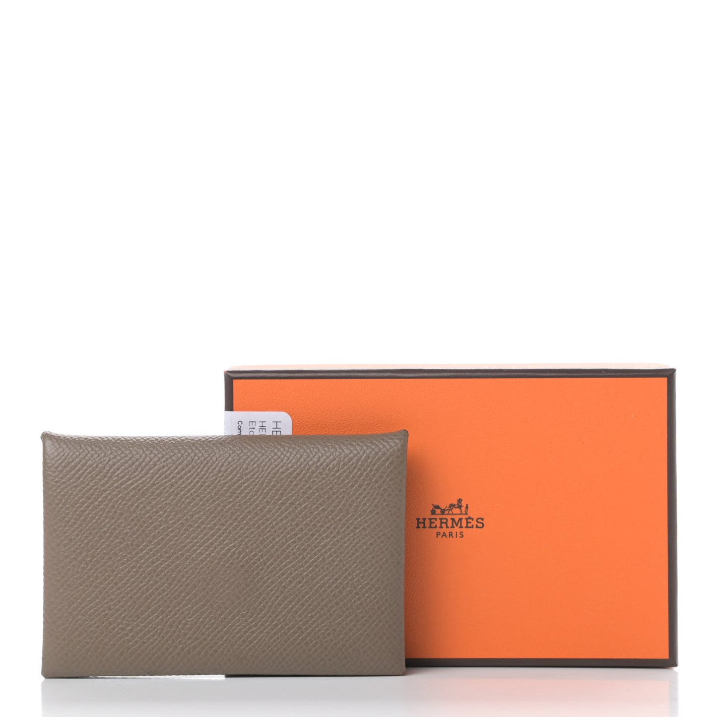 Epsom Calvi Card Case Etoupe