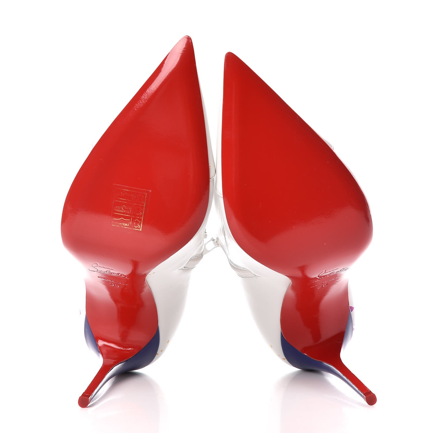 Christian Louboutin Calfskin In Love 100 Booties 38 White 5 of 10