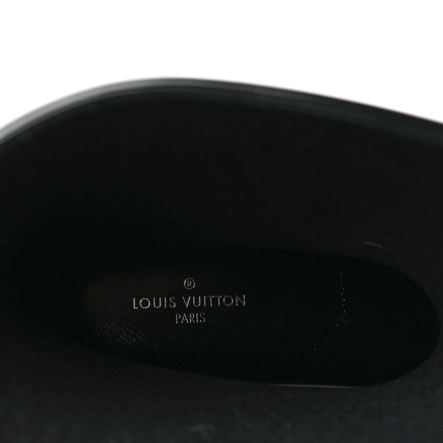 Louis Vuitton Rubber Embossed Monogram Drops Flat Half Boots 40 Black 7 of 7