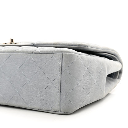 Chanel Iridescent Caviar Quilted Maxi Double Flap Grey 10 of 11