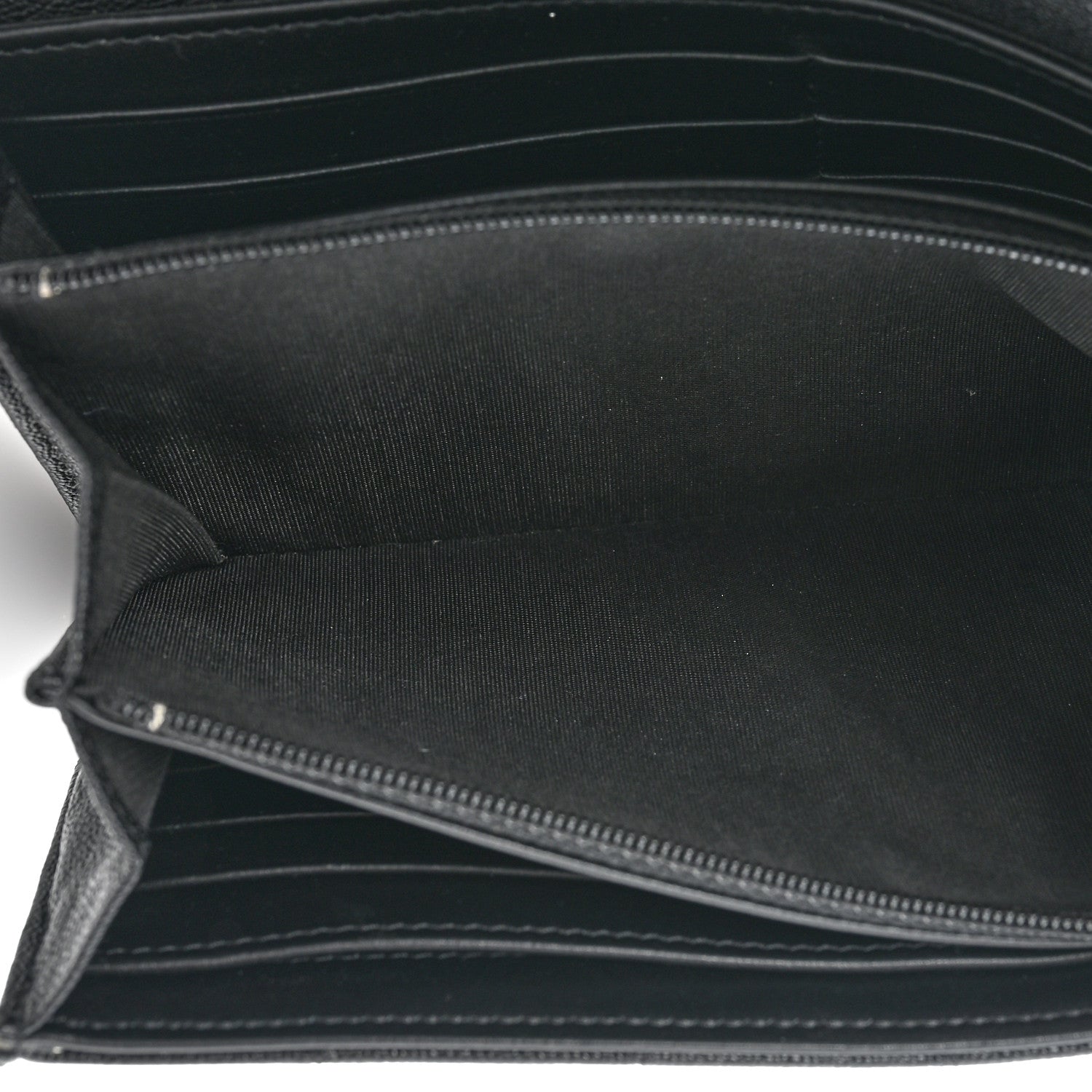 Chanel Caviar Quilted Large Boy Gusset Flap Wallet Black 6 of 12